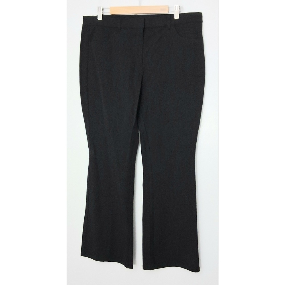Isaac Mizrahi Live! Pants Size 16P Black Work Career Office Bootcut Pockets NWOT
